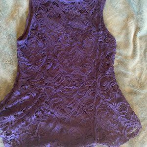 Blue Scobe Lace Top Size Medium